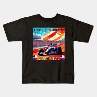 Circuit of the Americas, Austin GP, Texas, formula 1, usa grand prix Kids T-Shirt